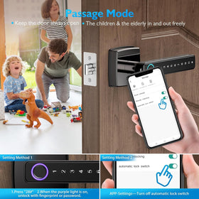Aibocn auto-lock and backup key offer reliable security when away