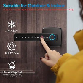 Aibocn weatherproof IP65 rated lock protects sheltered entrances