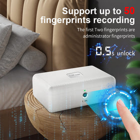 AICase box unlocking by fingerprint for quick access to essentials