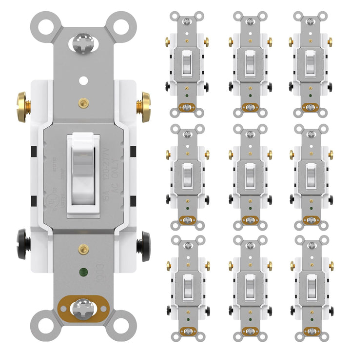 AIDA 15A four-way switch front white, ideal for versatile room control