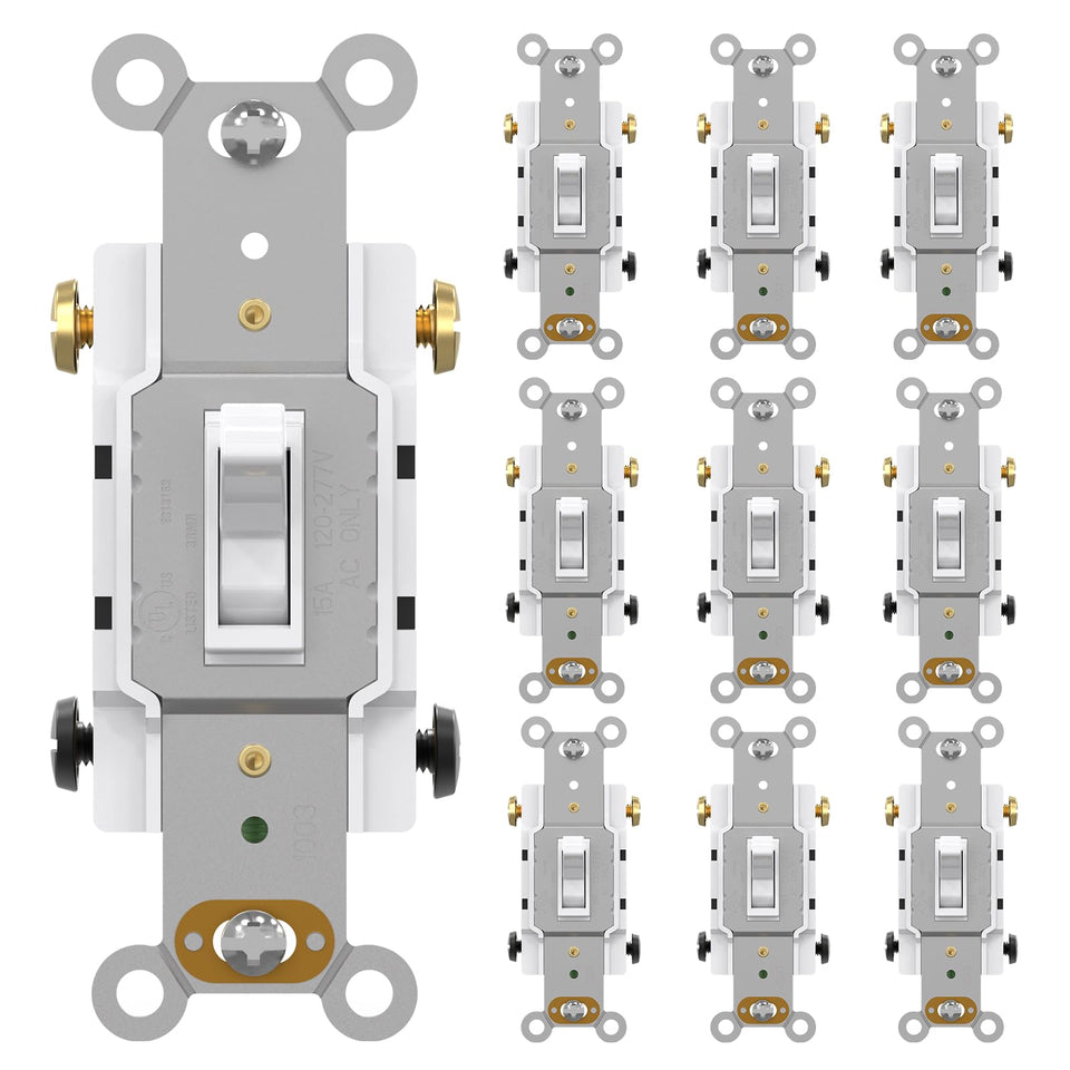 AIDA 15A four-way switch front white, ideal for versatile room control