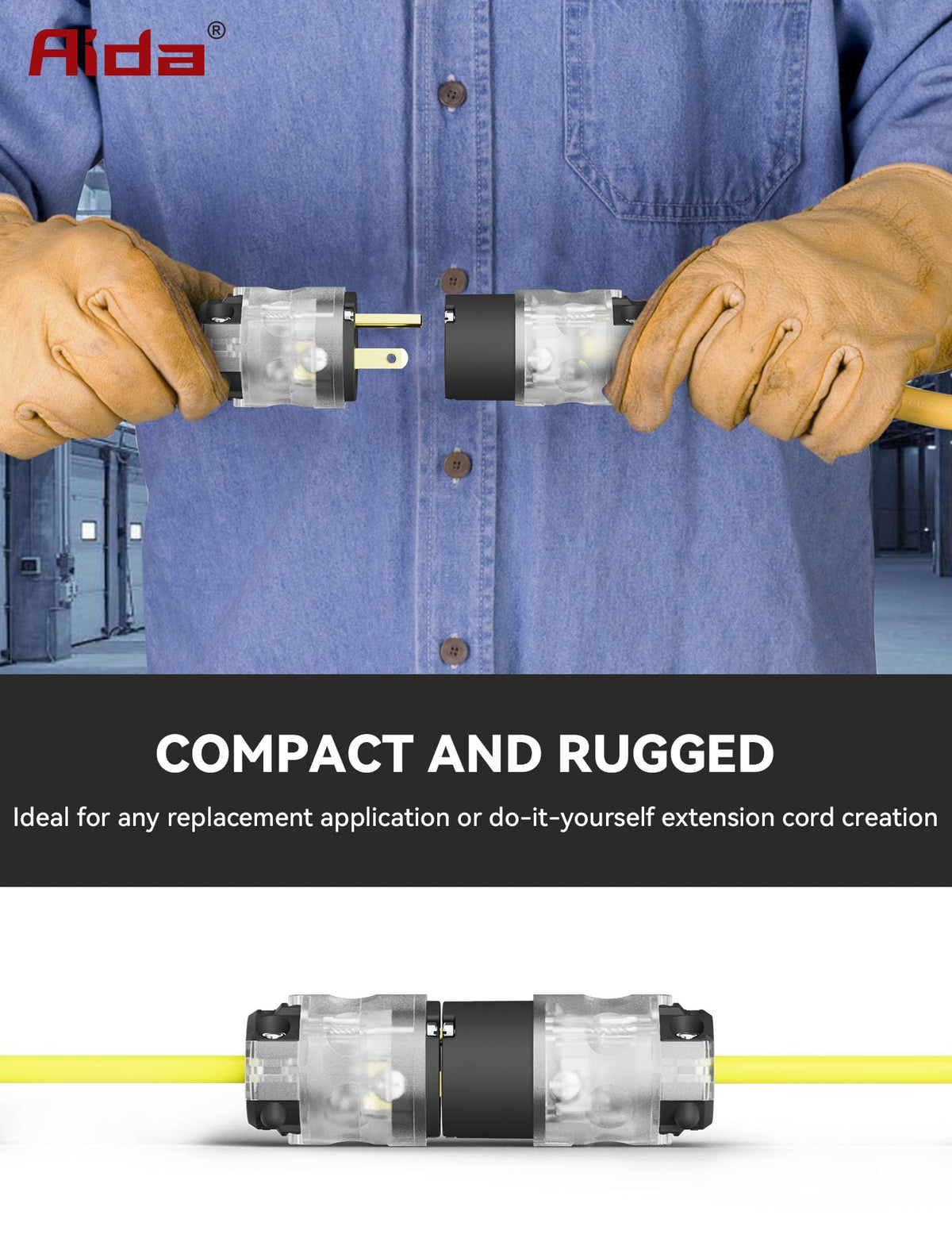 AIDA design supports generator transfer switch compatibility for flexible power options.