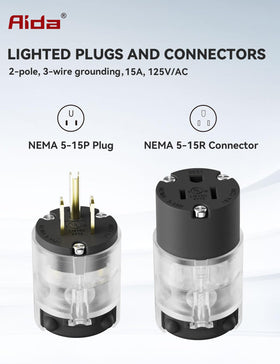 AIDA lighted plug features a dimpled body for secure grip during installation.