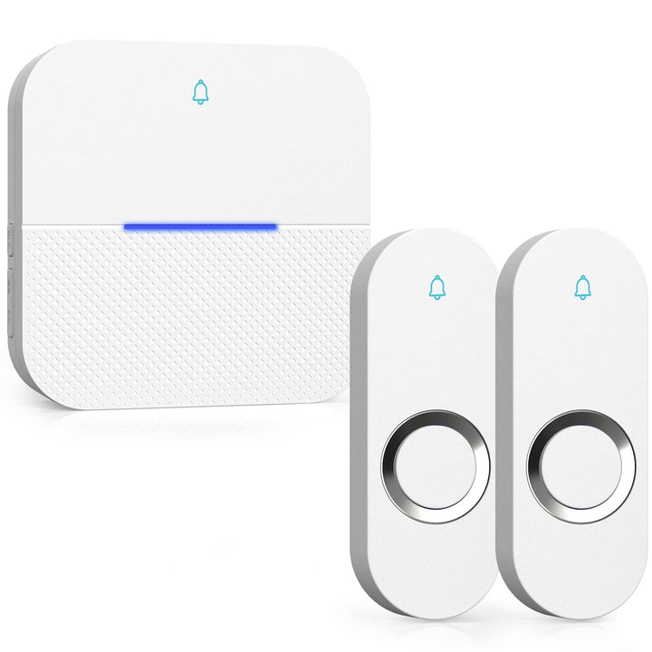 AIDA lighted wireless doorbell receiver with LED flash for clear visitor alerts