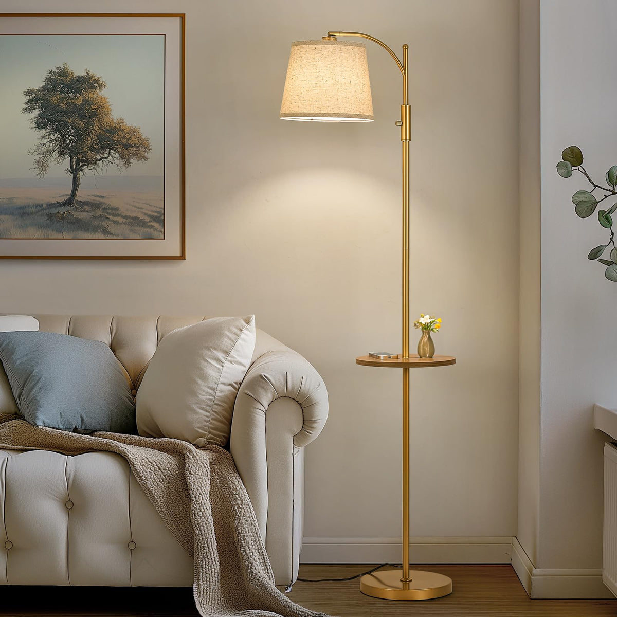AIDENOEY living-room-ambience enhances reading and relaxing moments.