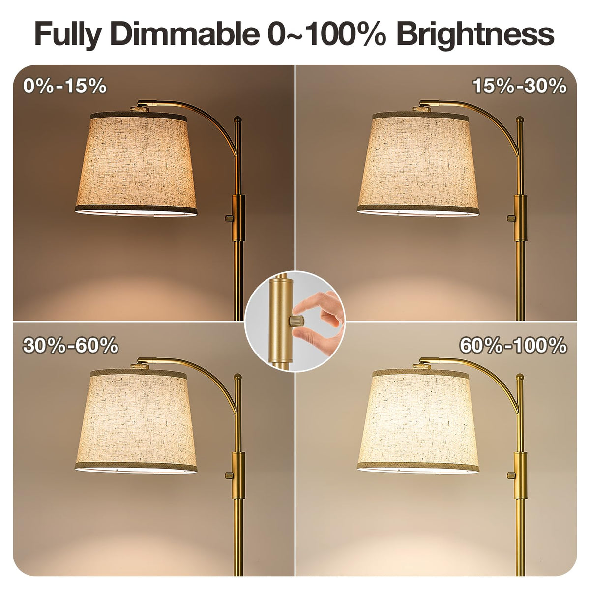Aidenoey rotary-switch lamp with adjustable head for focused study lighting.
