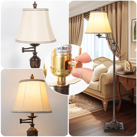 AIDENOEY 60.5 inch tall lamp sits gracefully in a living space.