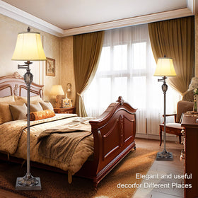 AIDENOEY living room setup shows elegant presence with versatile lighting.