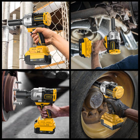 AIDERAR 20V wrench demonstrating smart rotation modes for control.