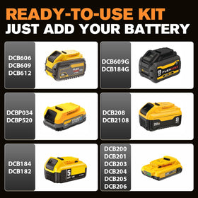 AIDERAR dewalt-compatibility lets you use existing 20V MAX batteries