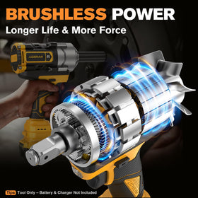 AIDERAR brushless motor delivers longer runtime with less heat