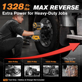 AIDERAR impact wrench shows torque settings for precise heavy duty tightening