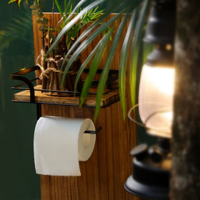 AIDILI top shelf stores wipes and phone for easy access.