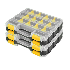 AIDY-PRO hardware organizer front view with 34 compartments for easy parts access.