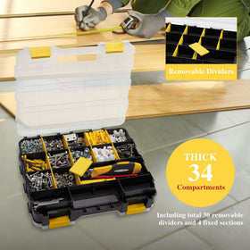 Aidy-Pro with removable dividers to create customizable spaces for screws and bolts.