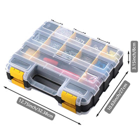 Aidy-Pro box with secure latches and top handle for portable storage on the go.