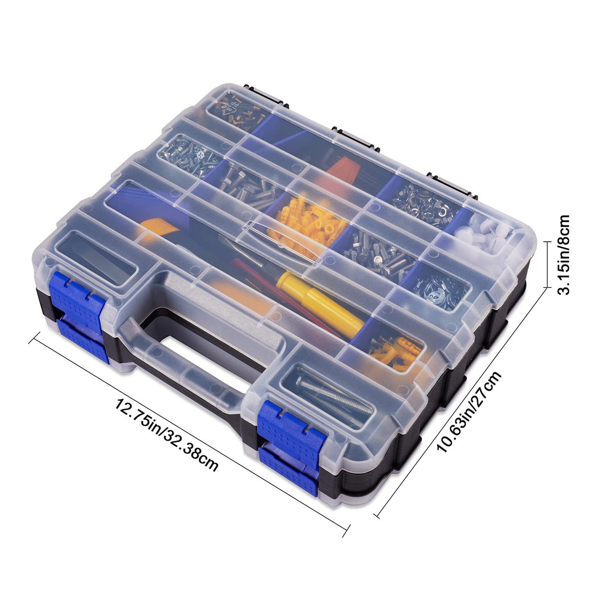 AIDY-PRO hardware organizer featuring secure latches for added reliability.