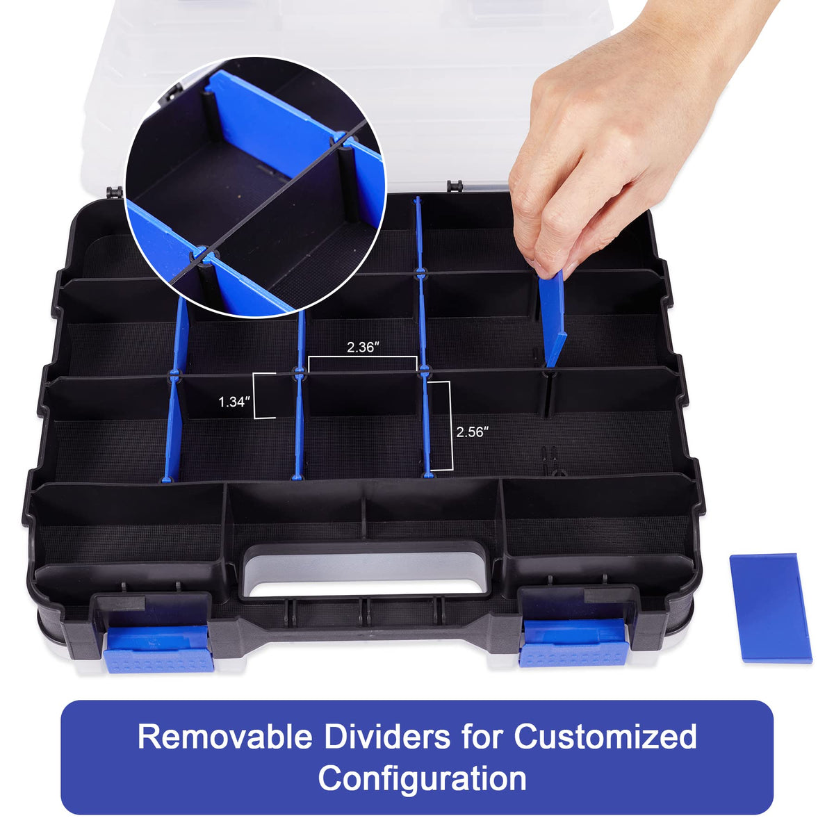 AIDY-PRO portable organizer with carrying handle for on the go use.