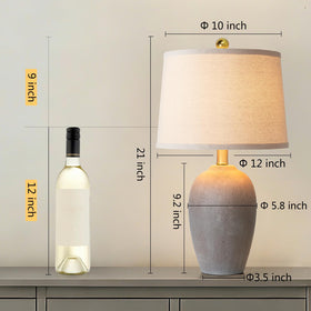 AIEAMPDO white linen lampshade softens light for cozy reading spaces.