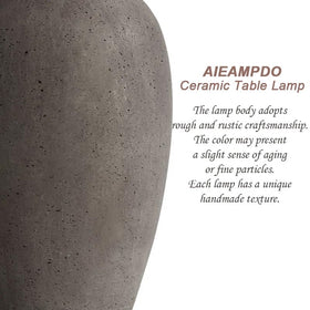 AIEAMPDO brass accents add refined farmhouse style to the lamps.