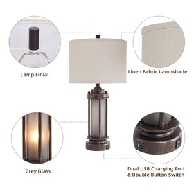 AIEAMPDO farmhouse lamp bronze easy assembly for quick setup
