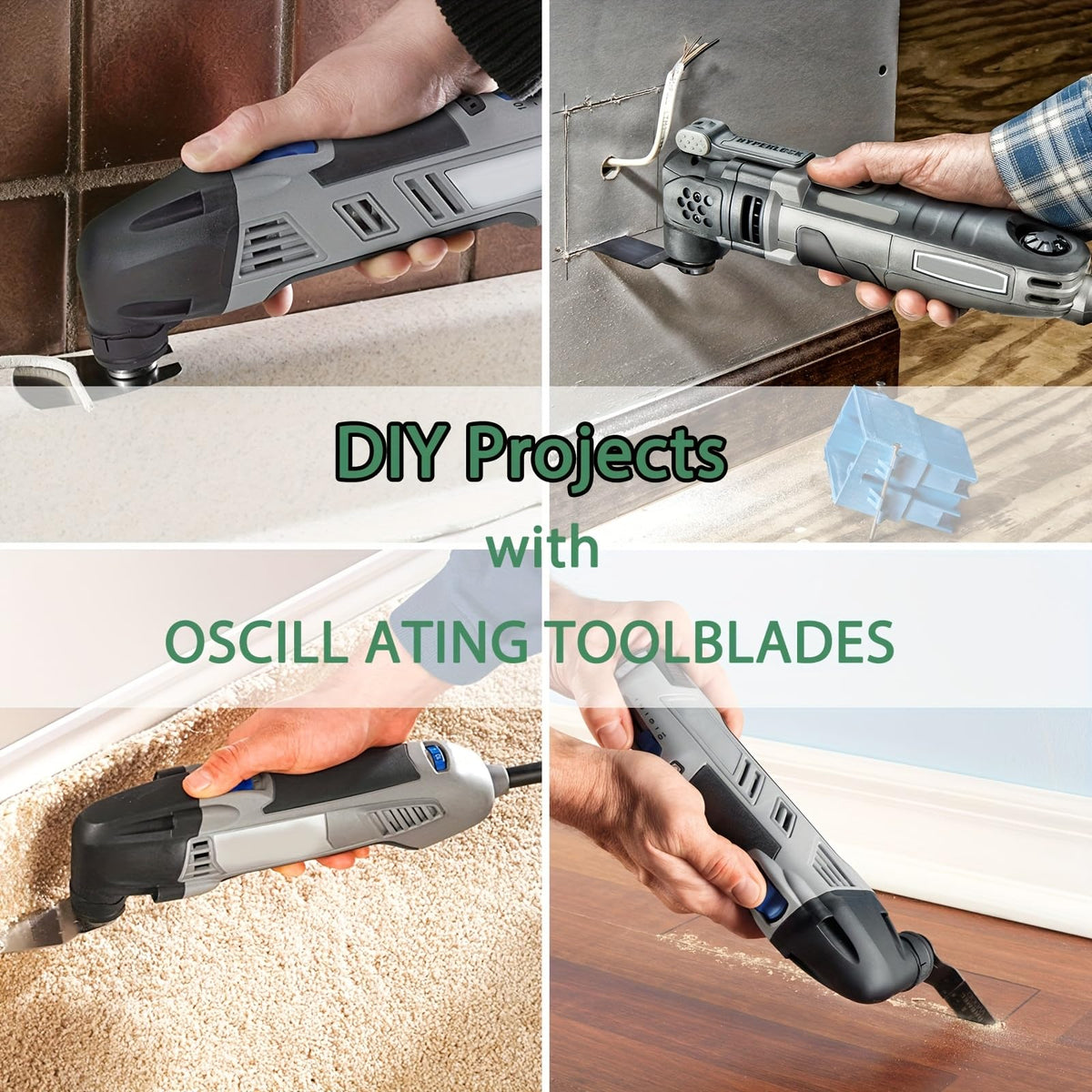 AIFICUT multi-use blade kit supports woodworking, plastics, and metal tasks.