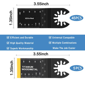 AIFICUT universal quick release blades closeup for fast tool changes