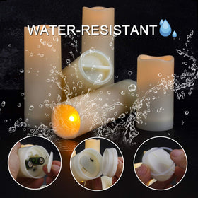 Aignis warm white flicker candle for cozy evenings at home.