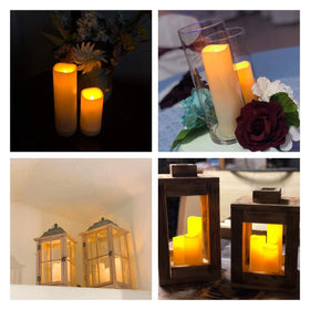 Aignis wedding centerpiece ideas using the 12-pack candles.