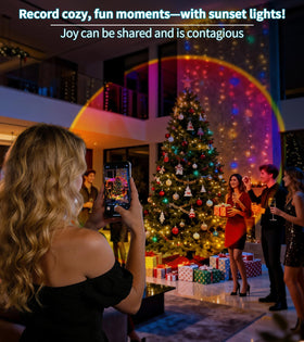 AIHYING Sunset Lamp with RGB+W modes for vivid color options