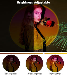 AIHYING Sunset Lamp enhances selfies and reels with cinematic lighting.