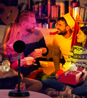 AIHYING Sunset Lamp USB-powered for easy placement anywhere indoors.
