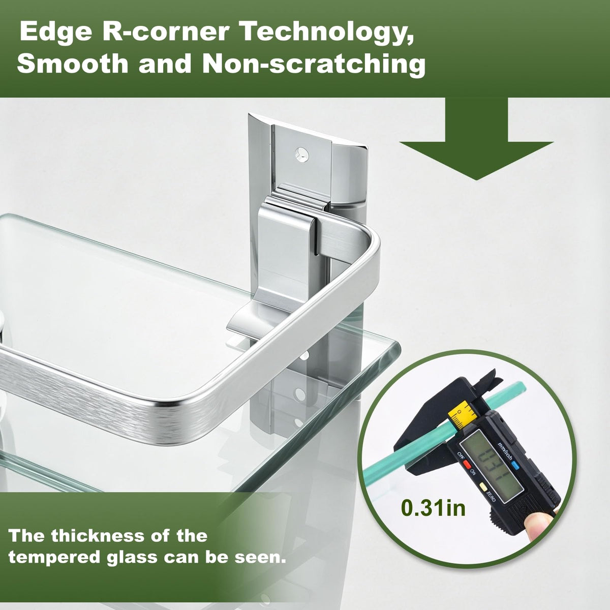 AIJALY glue installation option for tiles, marble, glass, metal, or wood.