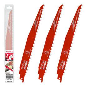AIKENSAI carbide pruning blade close-up showing durable teeth for wood cutting