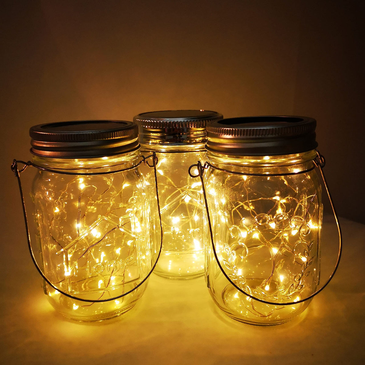 Aikeve solar-powered lanterns light yards without wires.