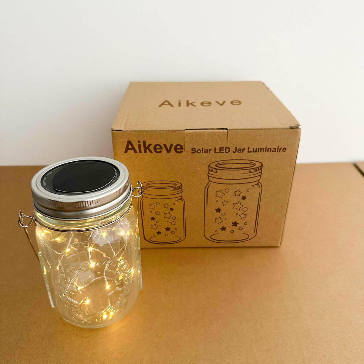 Aikeve waterproof seals keep jars protected in outdoor spaces.