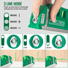 AikTryee laser showing USB rechargeable design for extended use