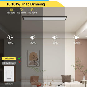 AIKVSXER 2PACK ultra-thin design fits flush in ceilings