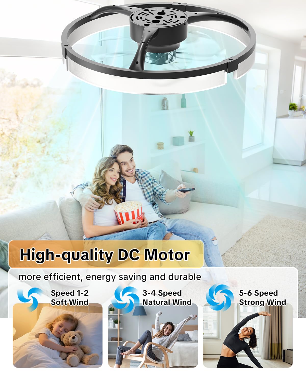 AIKVSXER dimmable LED light range from 3000K to 6500K.