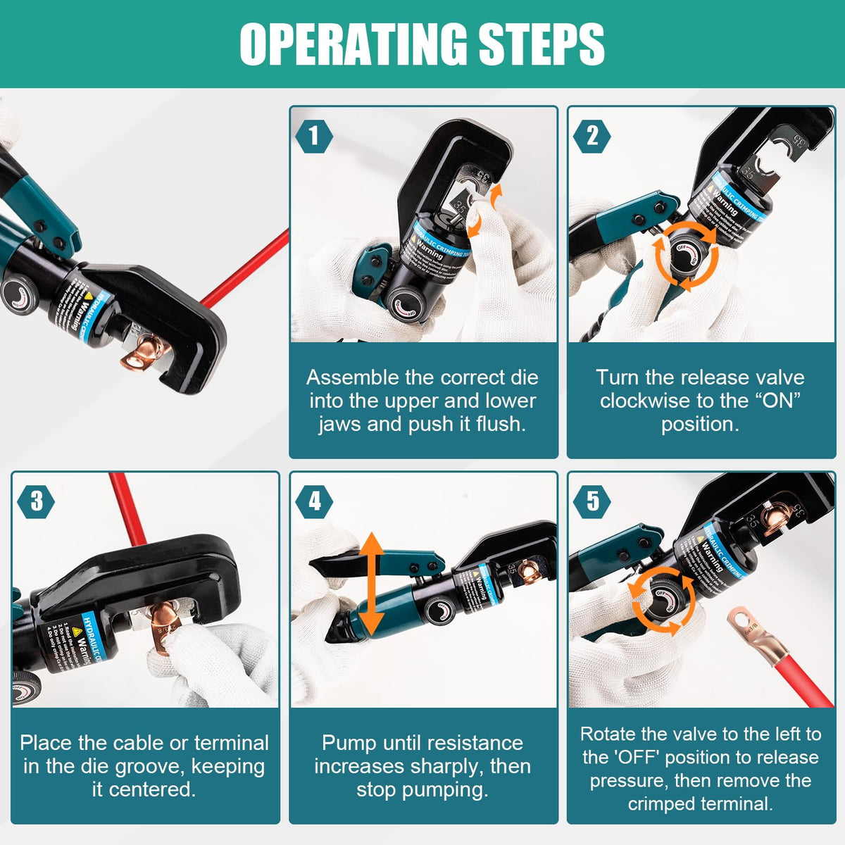 Aikyciu ergonomic non-slip handle designed for comfortable operation.