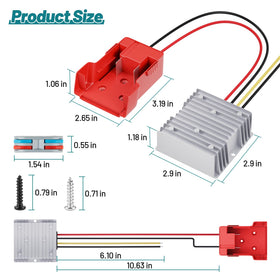 Aikyciu Milwaukee M18 adapter close-up showing secure, easy insertion