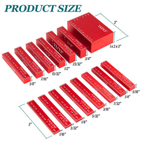 Aikyciu Setup Blocks with 3 inch length enable quick, repeatable measurements.