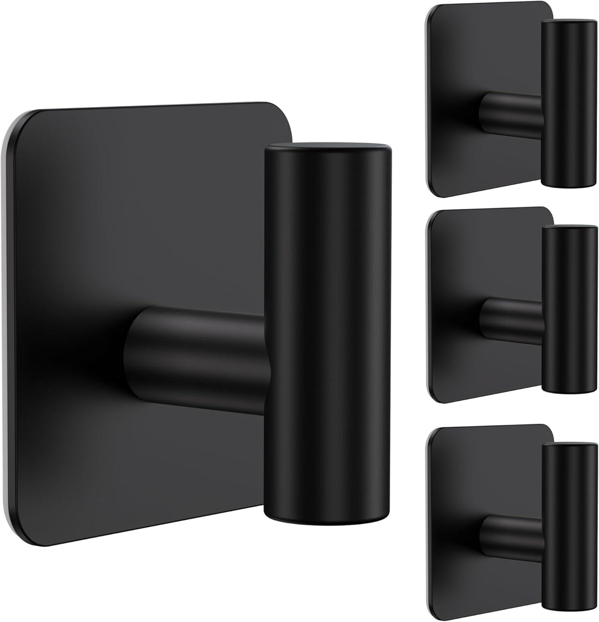 Aikzik 4-pack large wall hooks with strong adhesive suitable for heavy items
