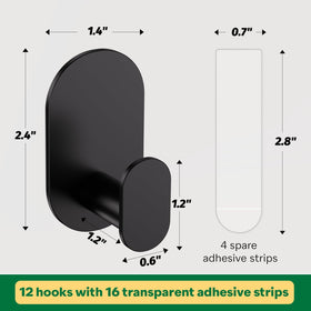 Aikzik 16 removable strips enabling flexible repositioning without wall damage