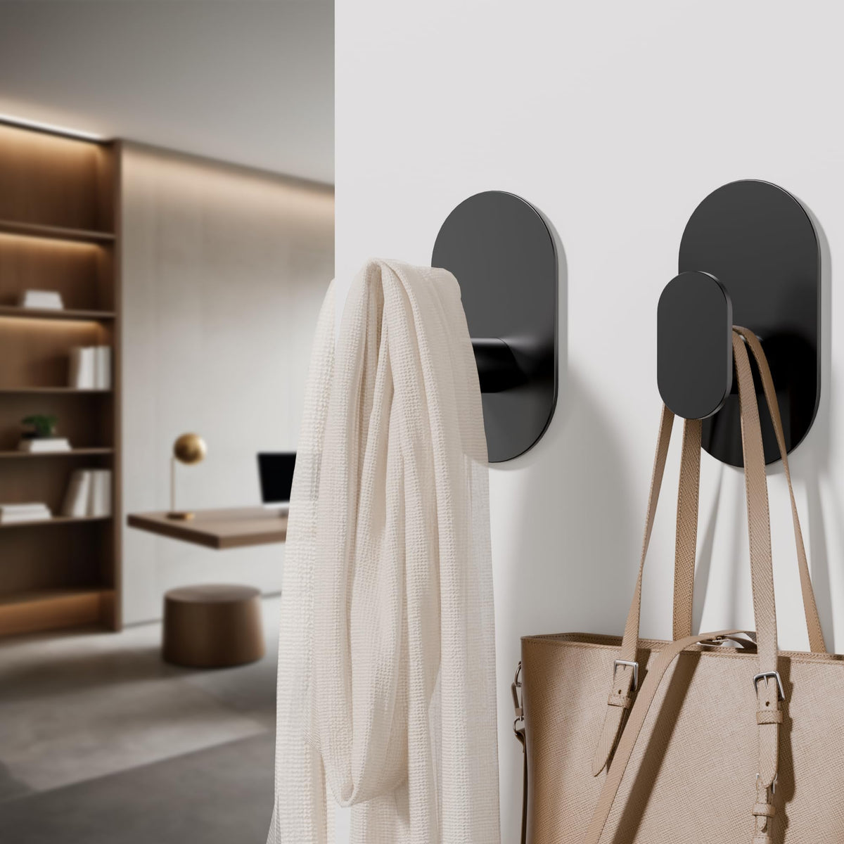 Aikzik kitchen utensil hook keeps spatulas within reach.