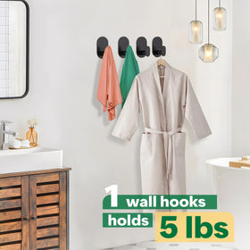 Aikzik hooks suited for bathroom and kitchen use with versatile hanging options