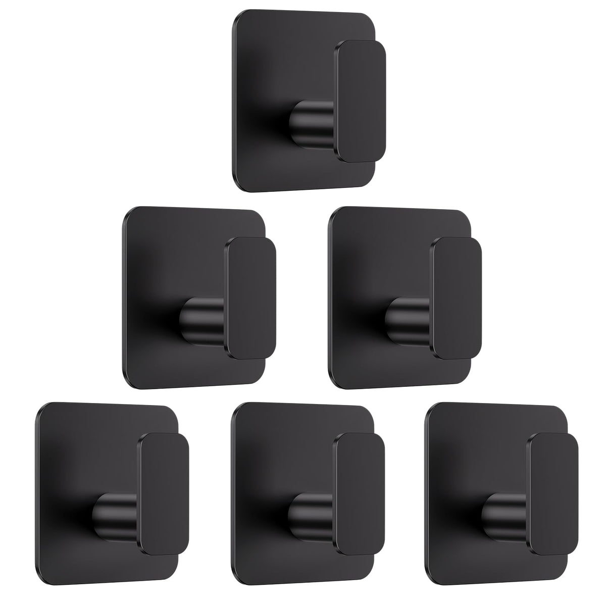 Aikzik black hooks for heavy-duty hanging with secure grip