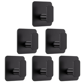 Aikzik black hooks for heavy-duty hanging with secure grip