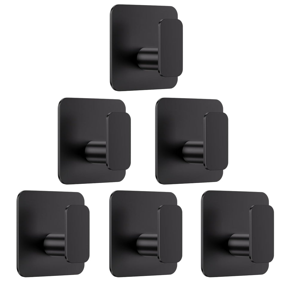 Aikzik black hooks for heavy-duty hanging with secure grip