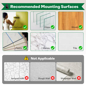 Aikzik dorm room organization using damage-free wall hooks